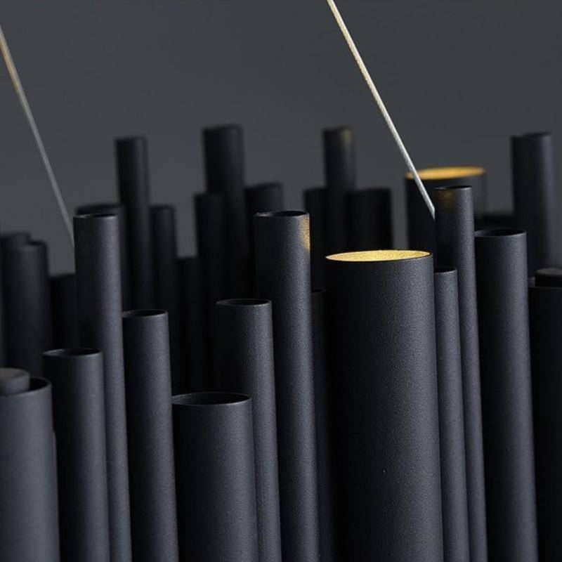 Vigo Rectangle Chandelier, Black