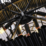 Vigo Collection Crystal Chandelier, Black