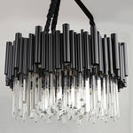 Vigo Collection Crystal Chandelier, Black