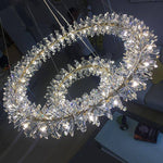 Mira Double Ring Crystal Chandelier