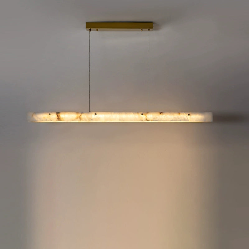 Linear Alabaster Chandelier