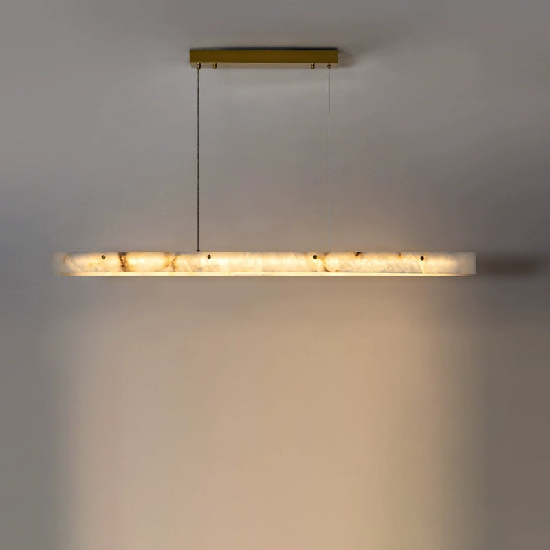 Linear Alabaster Chandelier
