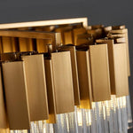 Milano Brushed Gold Dining Room Chandelier