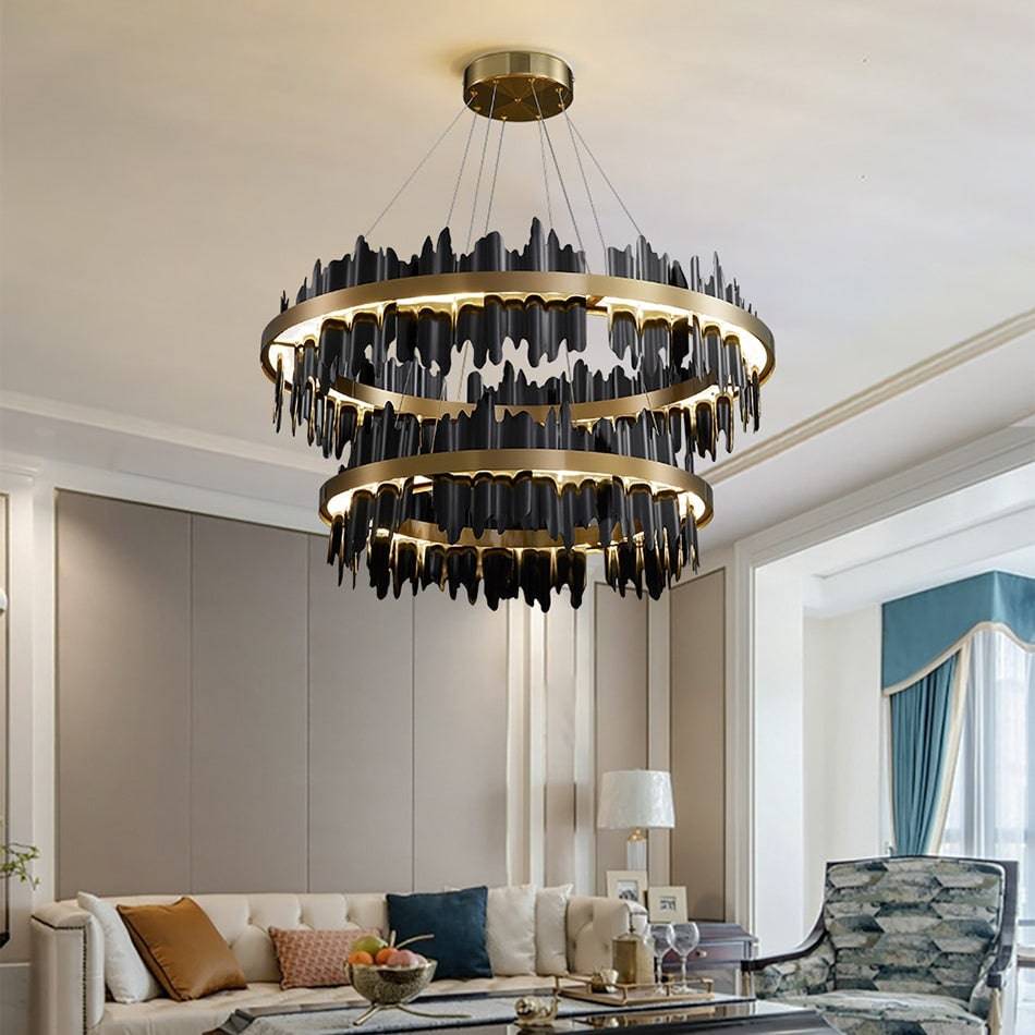 Nera 2-Tier Modern Ring Chandelier