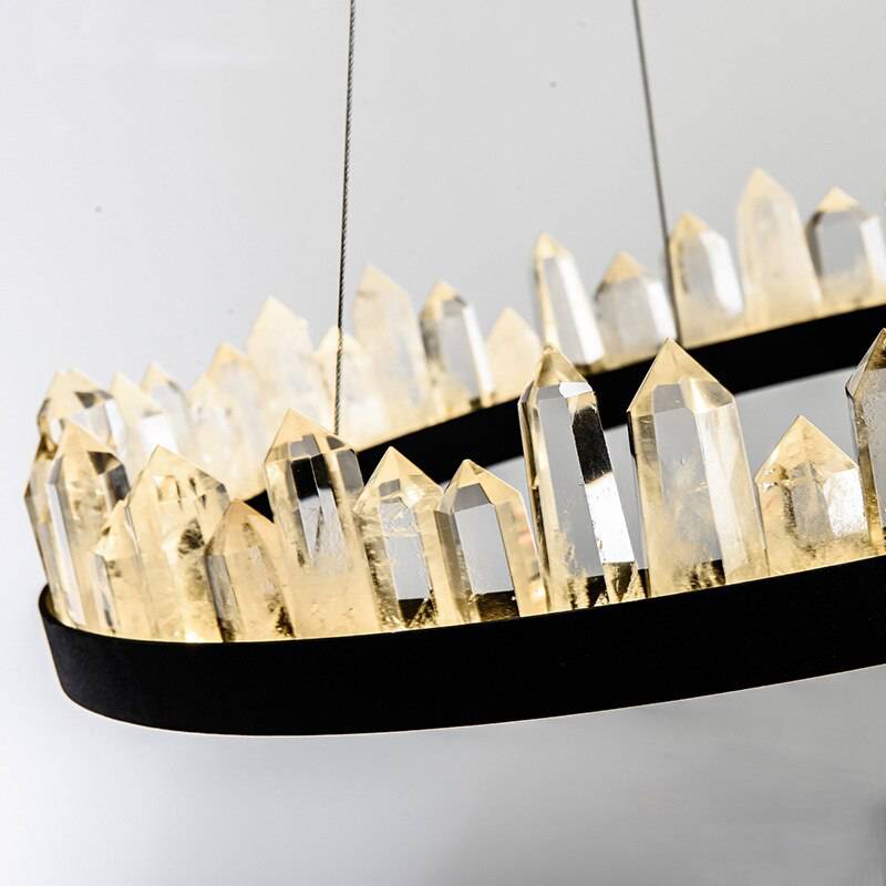 Villa Collection Crystal Wheel Chandelier