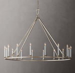 19TH C. ENGLISH OPENWORK ROUND CHANDELIER 60"