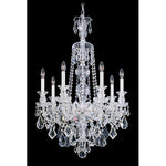 Hamilton Silver Seven-Light Clear Heritage Handcut Crystal Chandelier, 25W x 38.5H x 25D