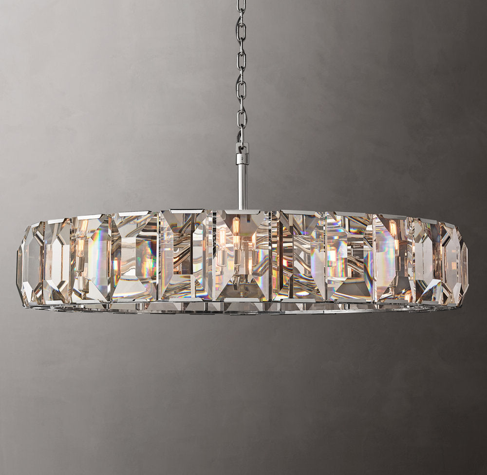 Harlow Crystal Round Chandelier 60"