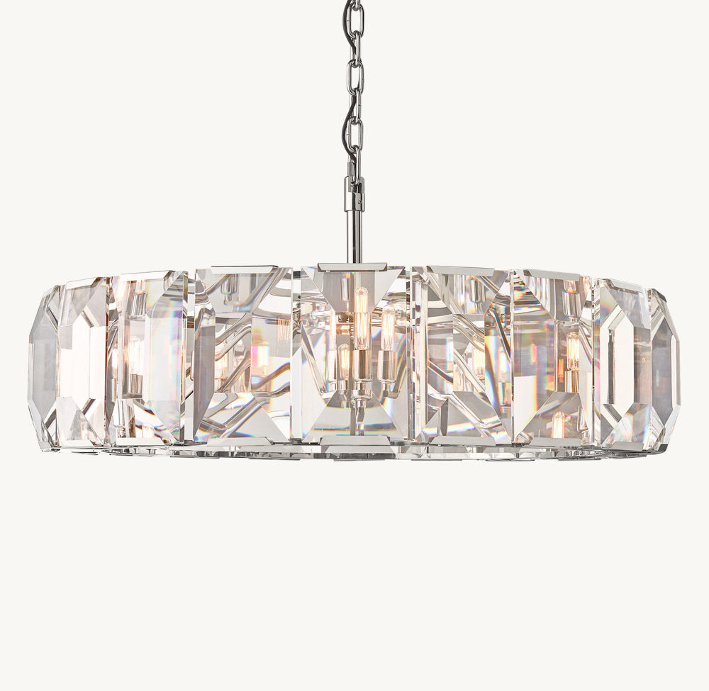 Harlow Crystal Round Chandelier 43"