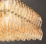 Chiara Clear Glass Rectangular Chandelier 54"