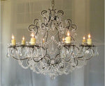 Silver Eight-Light Chandelier