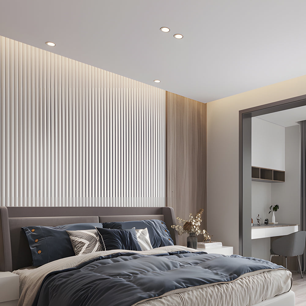 3.3-Inch 7W LED Round Adjustable Regressed Recessed Ceiling Downlight