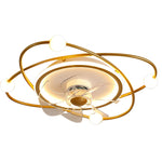 Creative Intelligent Mute Stepless Dimming LED Nordic Ceiling Fan Light