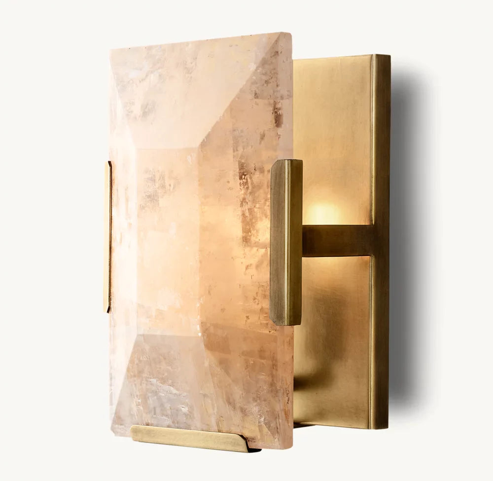 Villano Calcite Crystal Wall Sconce