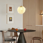 Round Luxurious Crystal Ball Three Step Dimming Modern Pendant Lights