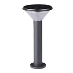 Round Light Control Induction Black Modern Outdoor Solar Pathway Lights