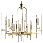 16-Light Chandelier with Clear Glass