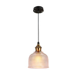 Glass Bowl Shape Electroplated Metal Nordic Creative Pendant Lights