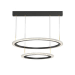 Simple Ring Three Step Dimming Circles Modern Chandelier Hanging Lights