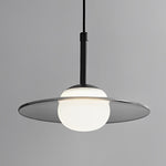 Minimalist Glass UFO LED Black Nordic Chandelier Kitchen Pendant Lighting