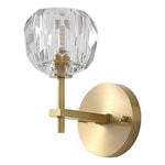 Ball-shaped LED Crystal Gold Postmodern Plug in Sconce Lighting Wall Lamp