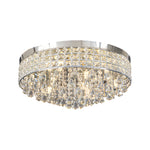 19'' Round Crystal Pendants LED Ceiling Lights Fixture Ceiling Lamp