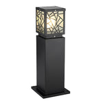 Retro LED Waterproof Black Modern Solar Path Lights Outdoor Lawn Light