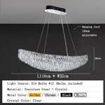 Gio Crystal Dining Room Light Fixture