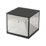 Square Creative Hourglass Shape LED Waterproof Solar Fence Post Lights