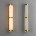 23" Natural Marble & Brass Wall Light