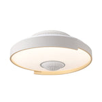 Modern 6-Speed Bladeless Ceiling Fan with Dimmable LED Light- Round