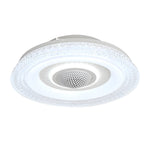 20 in. W 6-Speed Indoor Bladeless Smart Ceiling Fan with Remote and Dimmable LED