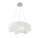 Ring Honeycombs Three Step Dimming LED White Ins Nordic Chandelier Light