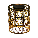 Rattan Lantern Waterproof Creative Modern Solar Garden Lights Lawn Lamp