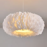 Minimalist Feathers White Creative Modern Pendant Lighting Chandelier