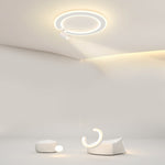 Unique Flush Mount Lighting Circle Shaped Iron Acrylic Light with Spotlight
