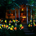 2 PCS Landscape Swinging 6LED Air Balloon Swaying Light Solar Garden Stake Lights