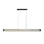 Circular Strip Copper Glass LED Stepless Dimming Nordic Chandelier