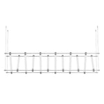 6/12-Light Acrylic Tube Geometric Long Designer LED Island Pendant Light