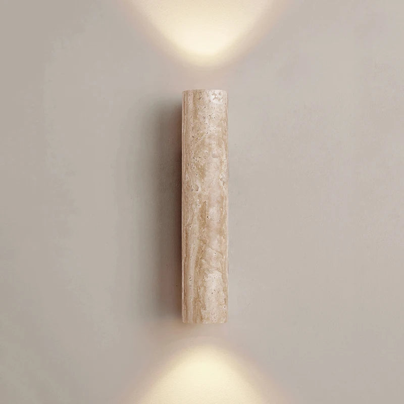 Natural Travertine Wall Lamp