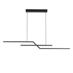 Minimalist Creative Linear LED Three Step Dimming Modern Chandelier