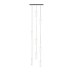 White Long Tube Multi Light Staircase Chandelier
