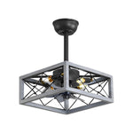 Retro Three Step Dimming LED Mute Bladeless Ceiling Fans with Remote