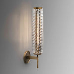 Crystal & Copper Contemporary Wall Sconce