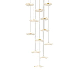 Small Acrylic Lotus Leaves LED Creative Modern Staircase Chandelier