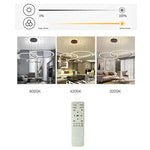 4 Circles Artistic Dimmable LED Modern Pendant Lighting Chandeliers
