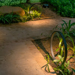 Minimalist Circle Design Waterproof LED Black Modern Pathway Lights