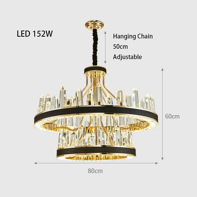 Villa 2-Tier Contemporary Chandelier