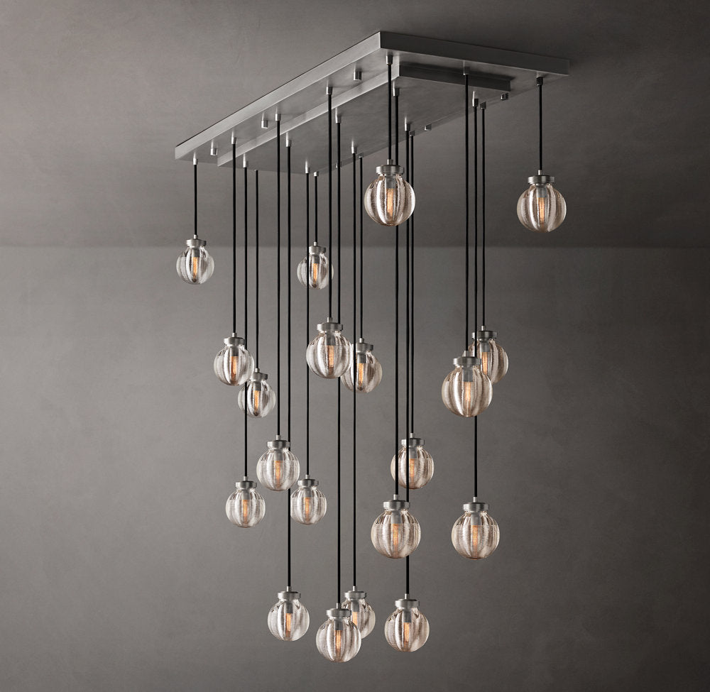 Pearl Rectangular Chandelier 54"