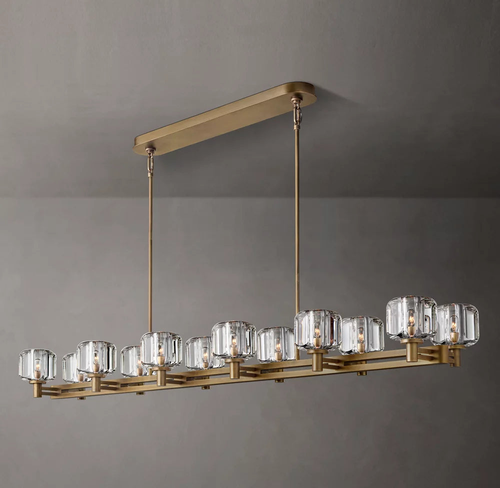Demaret Double Linear Chandelier 72"
